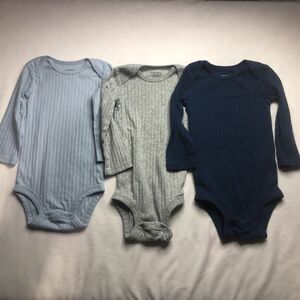 TWIN SET Matching Carters Sleeper Baby Clothes Unisex 12 Month Used Set of 3
